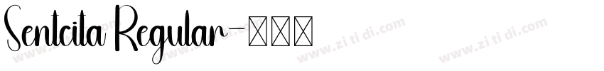 Sentcita Regular字体转换